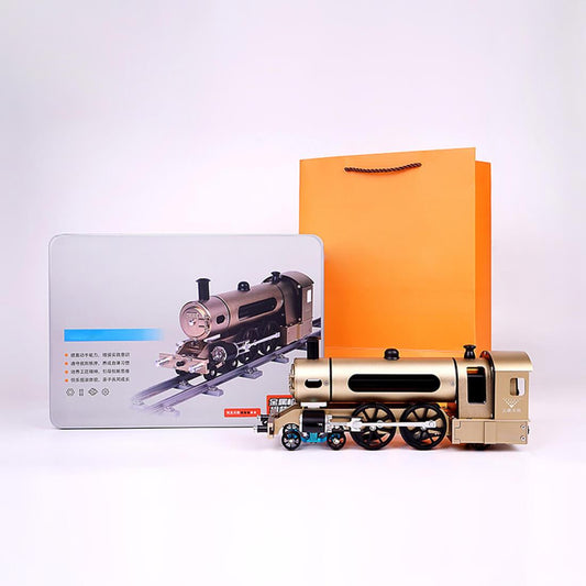 Build a Timeless Marvel: Full Metal Steam Locomotive DIY Assembly Kit with Track