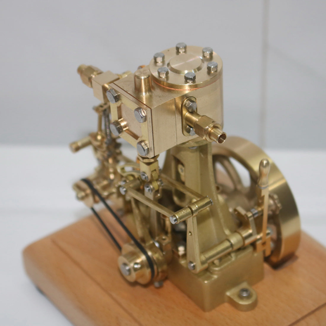 Mini Retro Vertical Steam Engine Model - M31 1.85CC Single-cylinder with Speed Reducer for Enthusiasts Engine Models Diyengmod