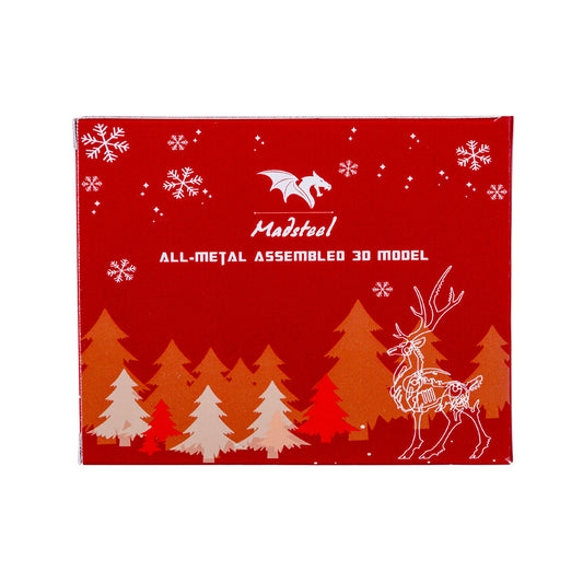 Metal Wolf 3D Puzzle DIY Advent Calendar Kit - Unique Creative Gift 3D Puzzle Model Kit Diyengmod