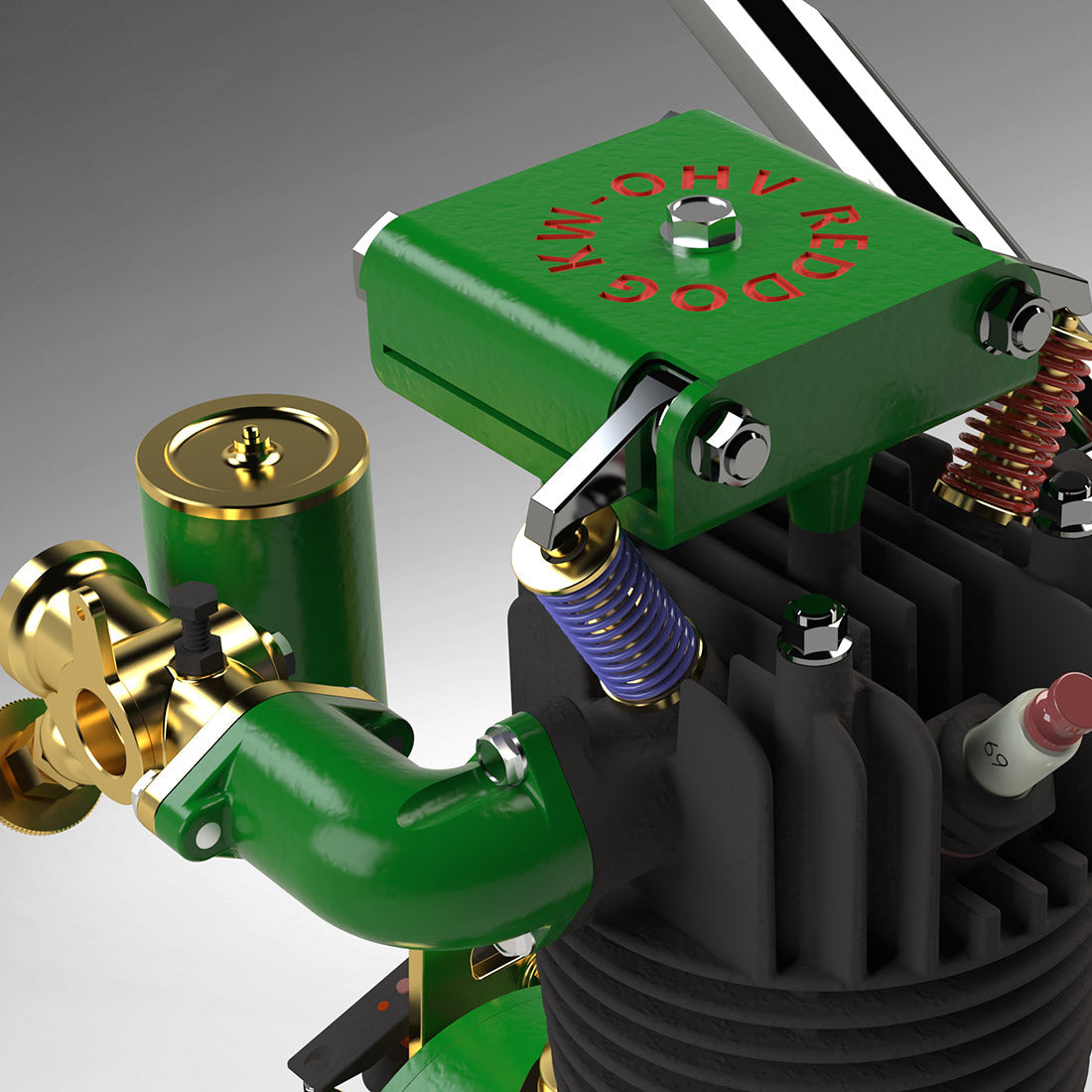 MUSA FV1A 7cc Vertical Single Cylinder 4-Stroke Air-Cooled Gasoline Engine for Model Boats Engine Models Diyengmod
