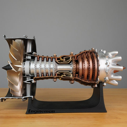 SKYMECH Trent 900 Jet Engine Model Kit - DIY Turbofan Engine Assembly - 1:20 Scale Mechanical Science STEM Educational Toy Engine Models Diyengmod