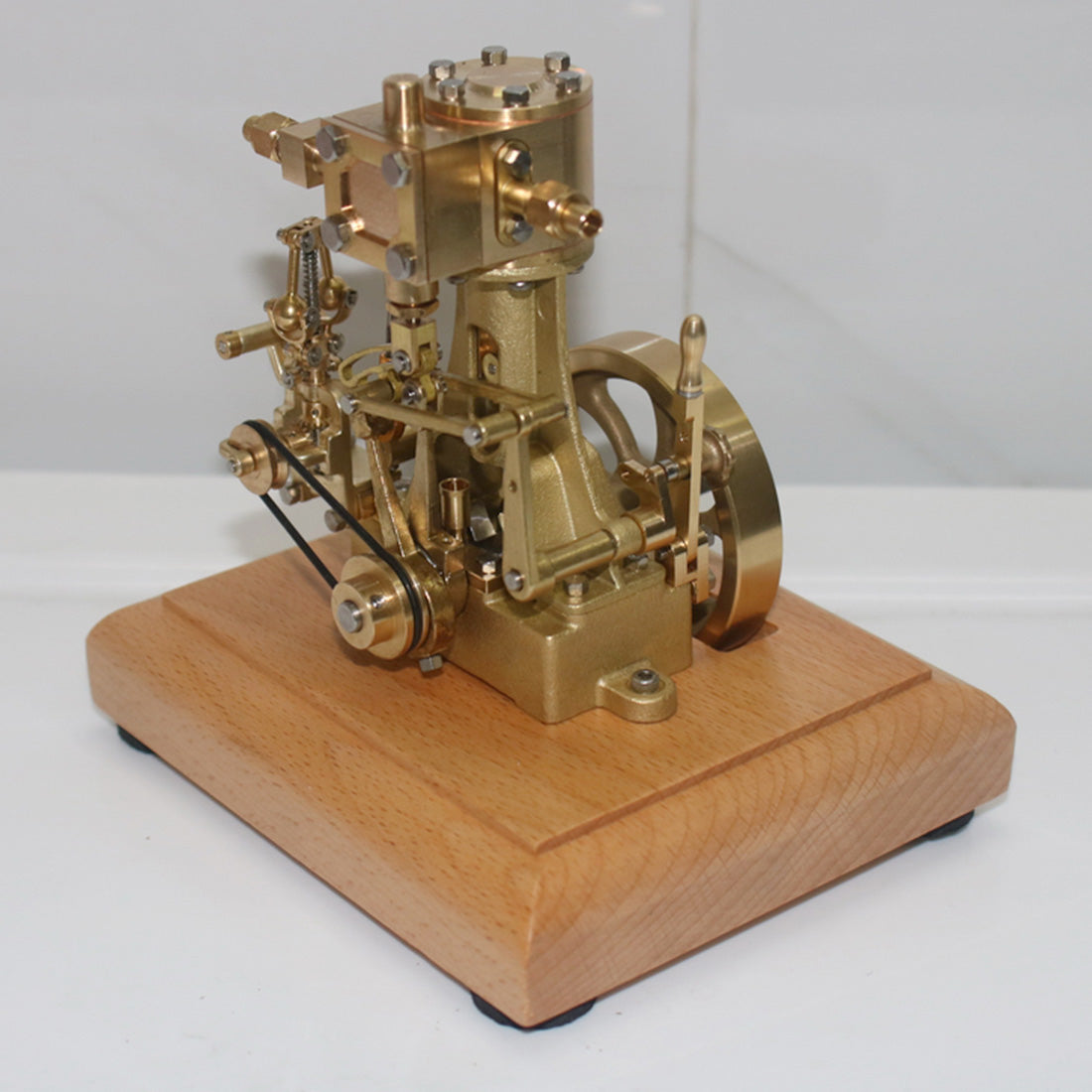 Mini Retro Vertical Steam Engine Model - M31 1.85CC Single-cylinder with Speed Reducer for Enthusiasts Engine Models Diyengmod