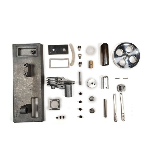 ENJOMOR Luminous Flywheel Stirling Engine Kit - Vintage γ-Type STEM DIY Model Stirling Engine Diyengmod