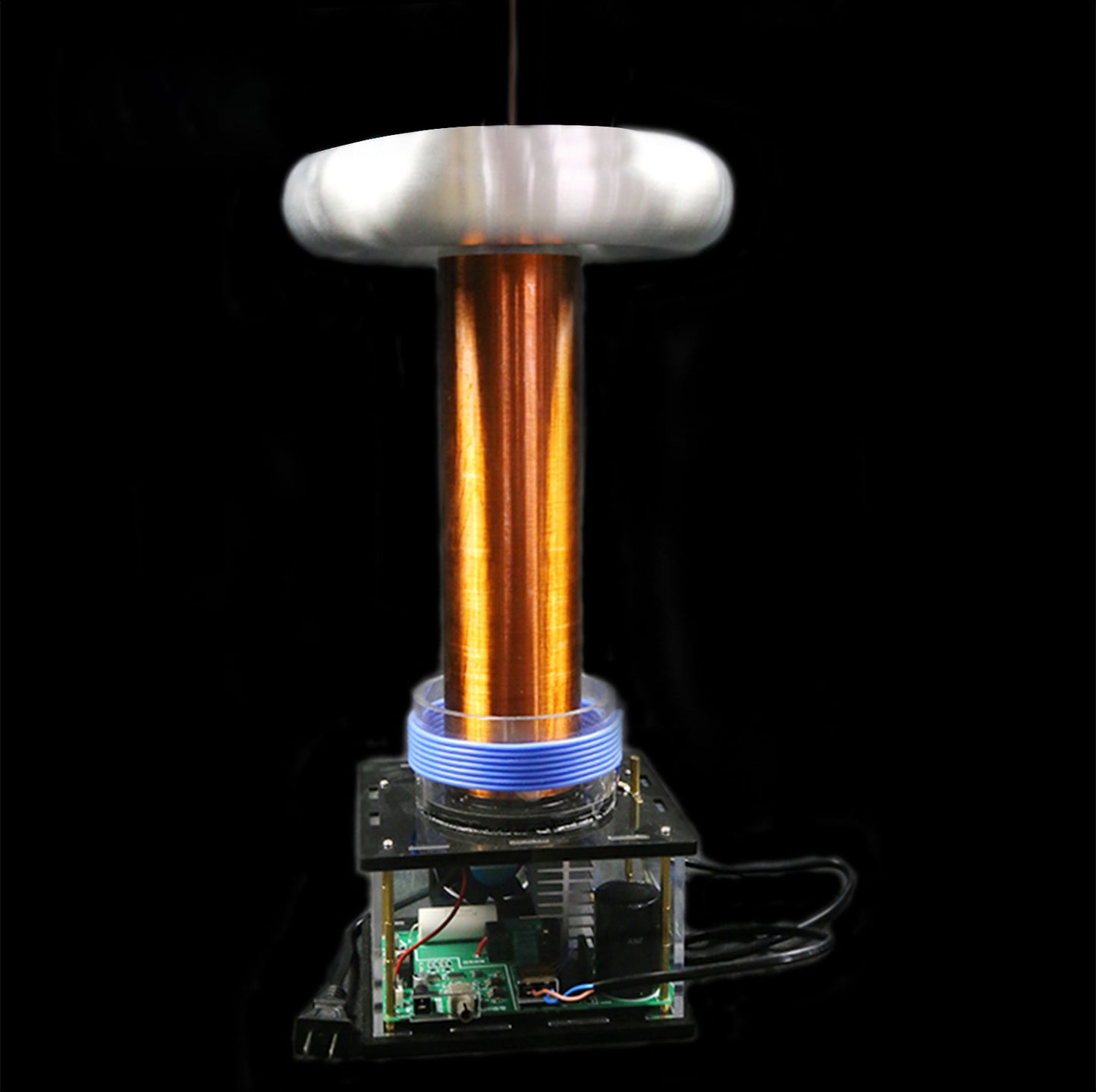 Wireless Musical Tesla Coil Plasma Arc Speaker - Educational Desktop Science Experiment Toy Engine Models Diyengmod