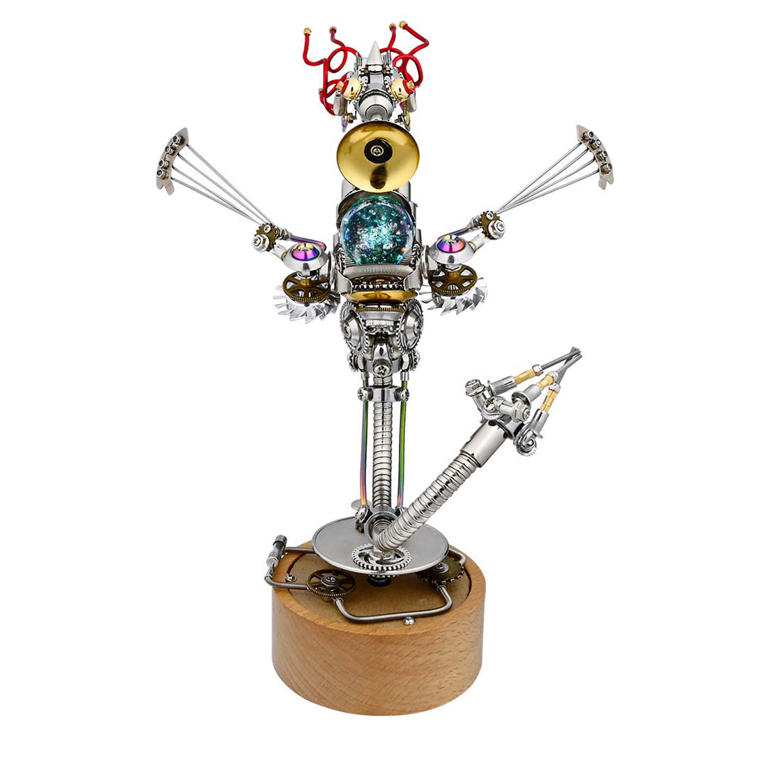 Steampunk Seahorse Music Box DIY 3D Metal Model Kit - 1000+ Piece Assembly Set 3D Puzzle Model Kit Diyengmod