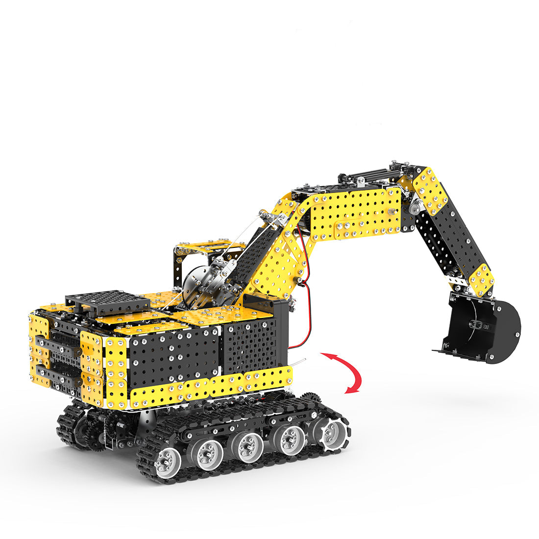 Remote Control 3D Metal Excavator Puzzle Kit - 2544PCS Alloy Construction Model 3D Puzzle Model Kit Diyengmod