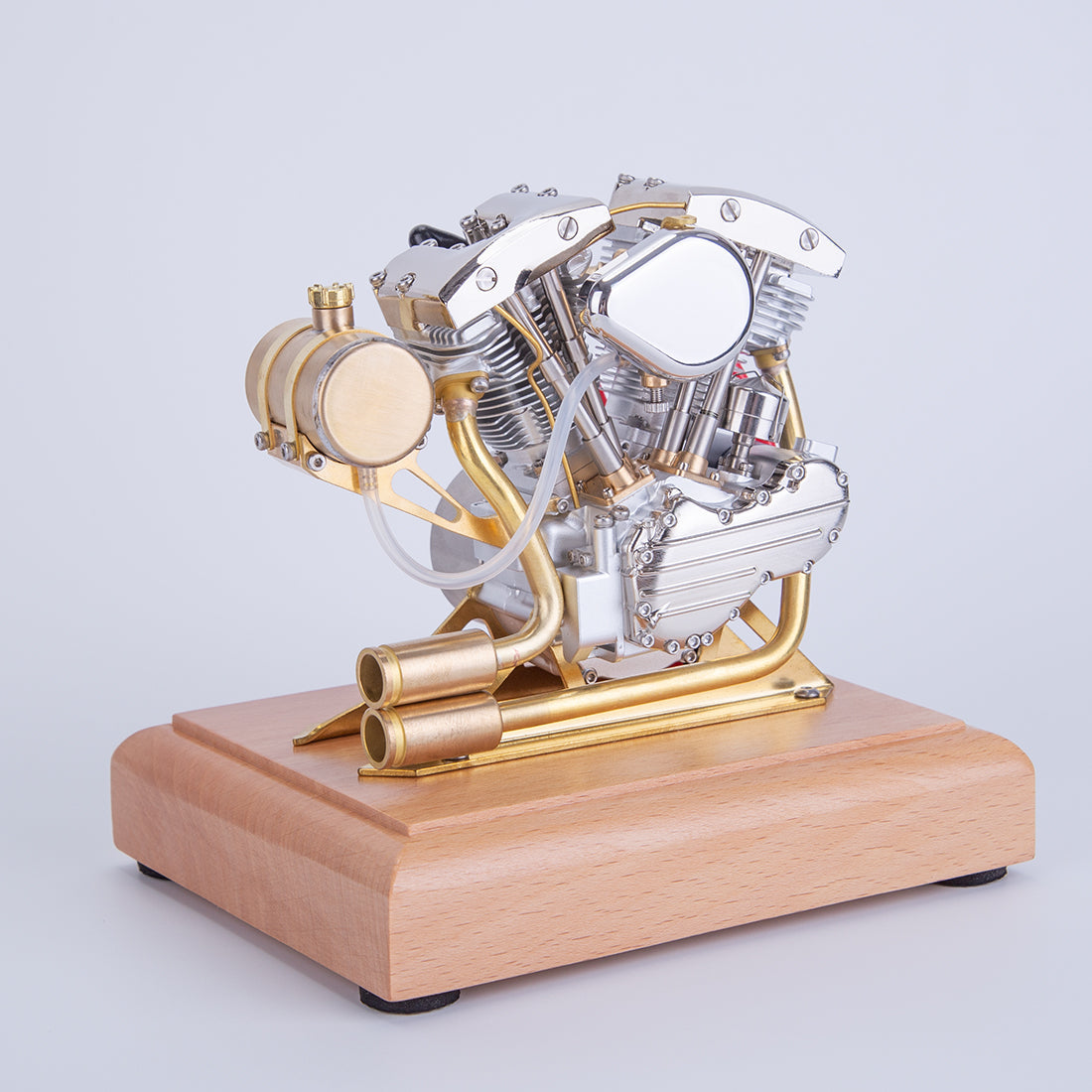 RETROL R32 Miniature V-Twin 4.2CC Four-Stroke Gasoline Engine Model for Motorcycle Enthusiasts Engine Model Diyengmod