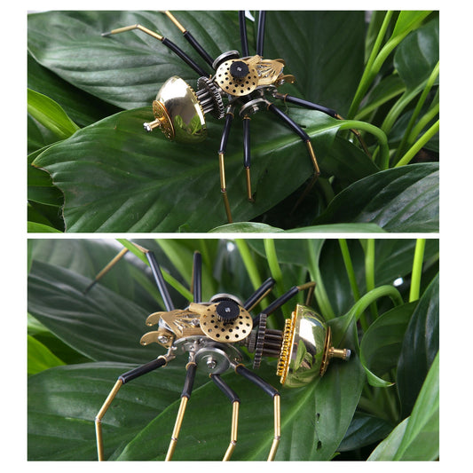 80-Piece Steampunk Spider Metal Model Kit for Creative Home Decor 3D Puzzle Model Kit Diyengmod