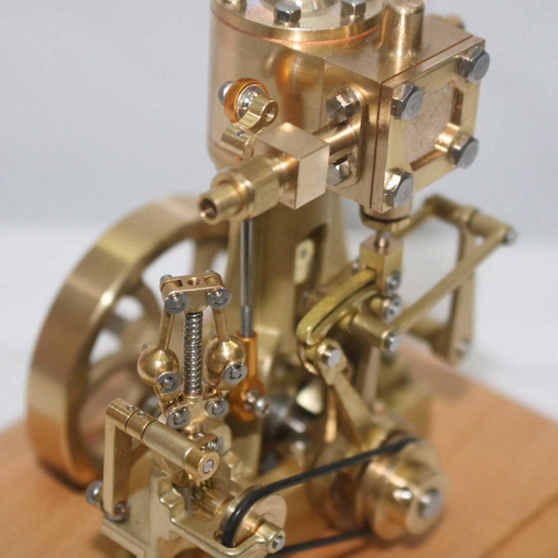 Mini Retro Vertical Steam Engine Model - M31 1.85CC Single-cylinder with Speed Reducer for Enthusiasts Engine Models Diyengmod