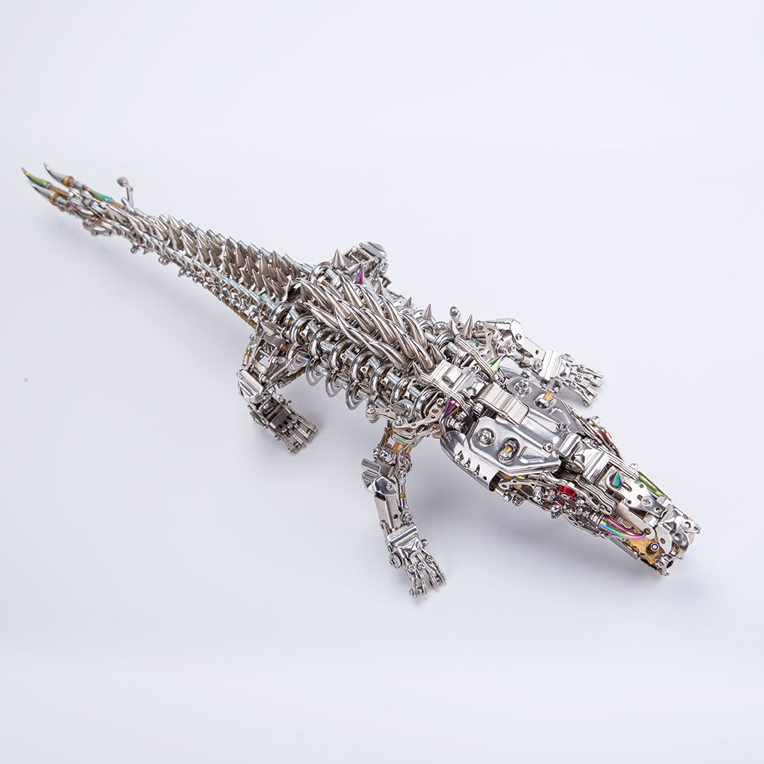 Mechanical 3D Metal Crocodile Puzzle Kit - 1500+PCS Assembly Challenge 3D Puzzle Model Kit Diyengmod