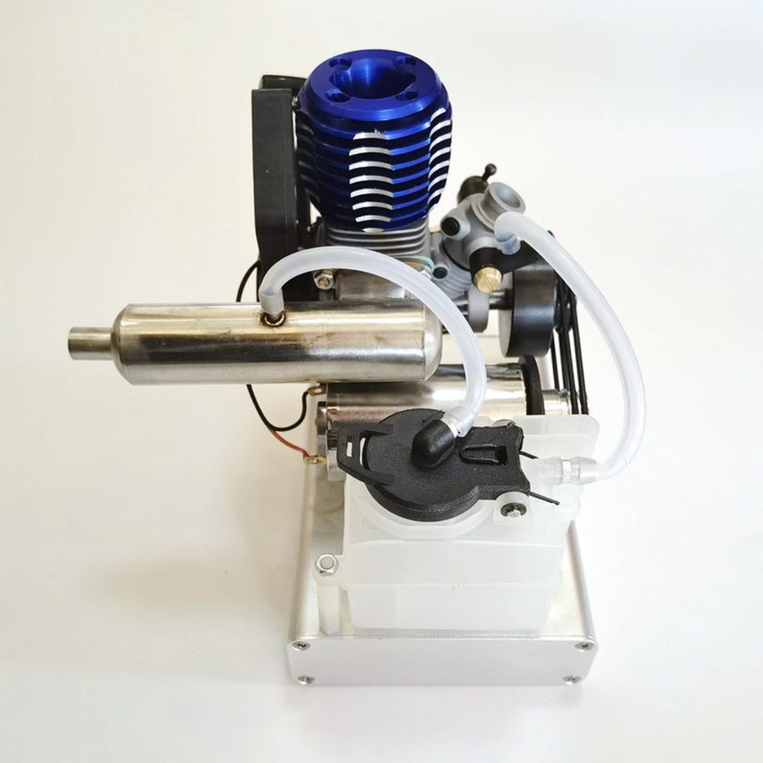 12V Nitro Methanol Engine Generator Model with USB Charging and Cooling Fan Engine Models Diyengmod