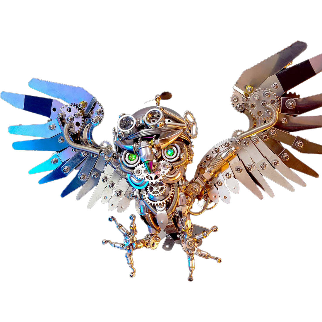 Steampunk 3D Nocturnal Owl Metal Model Kit - Spooky Halloween Decor for DIY Enthusiasts 3D Puzzle Model Kit Diyengmod