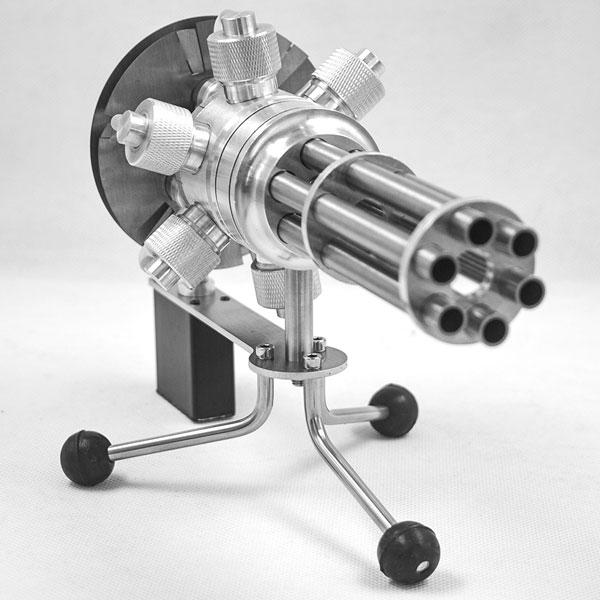 Gatling Blaster 6 Cylinder Stirling Engine Model - DIY Eng Mod Multi-Cylinder Stirling Engine Diyengmod