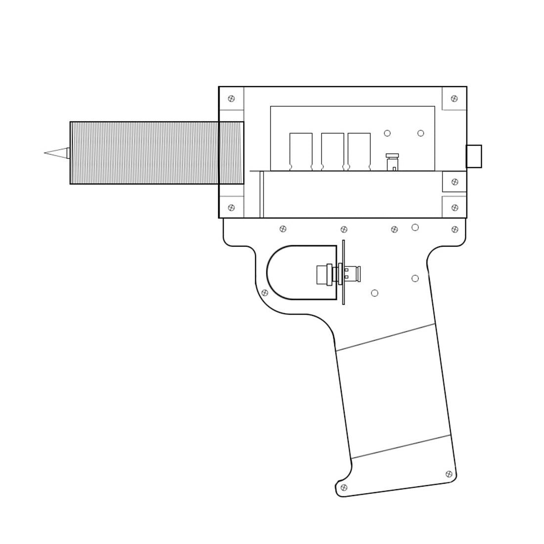 Handheld Tesla Coil with 10cm Arc - Educational Lightning Generator for Science Experiments - US Plug Engine Models Diyengmod