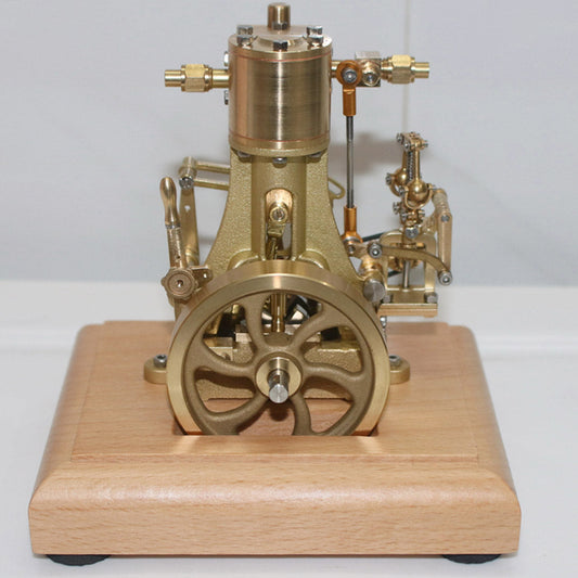 Mini Retro Vertical Steam Engine Model - M31 1.85CC Single-cylinder with Speed Reducer for Enthusiasts Engine Models Diyengmod
