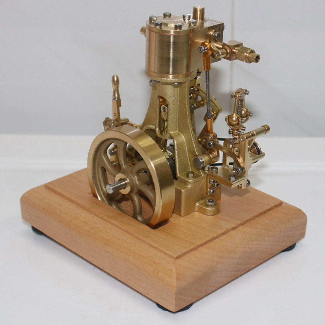 Mini Retro Vertical Steam Engine Model - M31 1.85CC Single-cylinder with Speed Reducer for Enthusiasts Engine Models Diyengmod