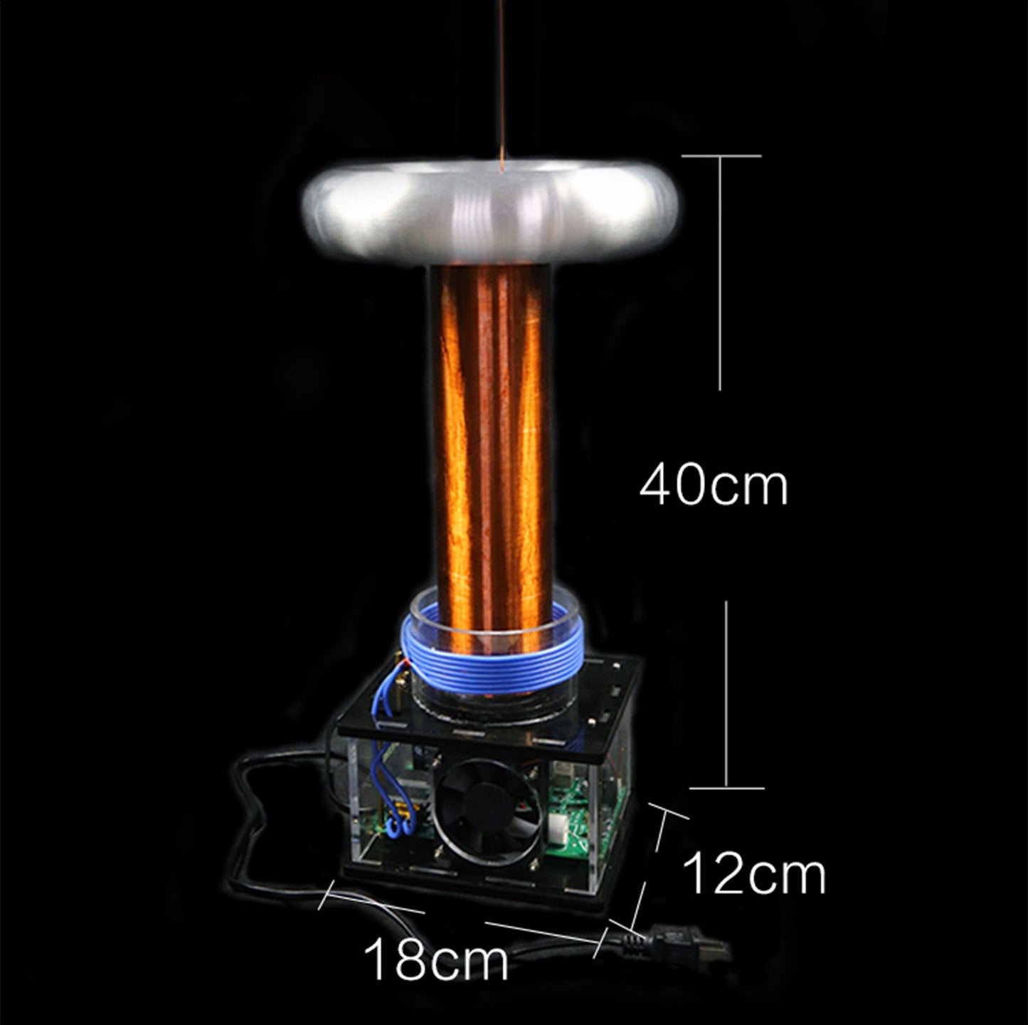 Wireless Musical Tesla Coil Plasma Arc Speaker - Educational Desktop Science Experiment Toy Engine Models Diyengmod