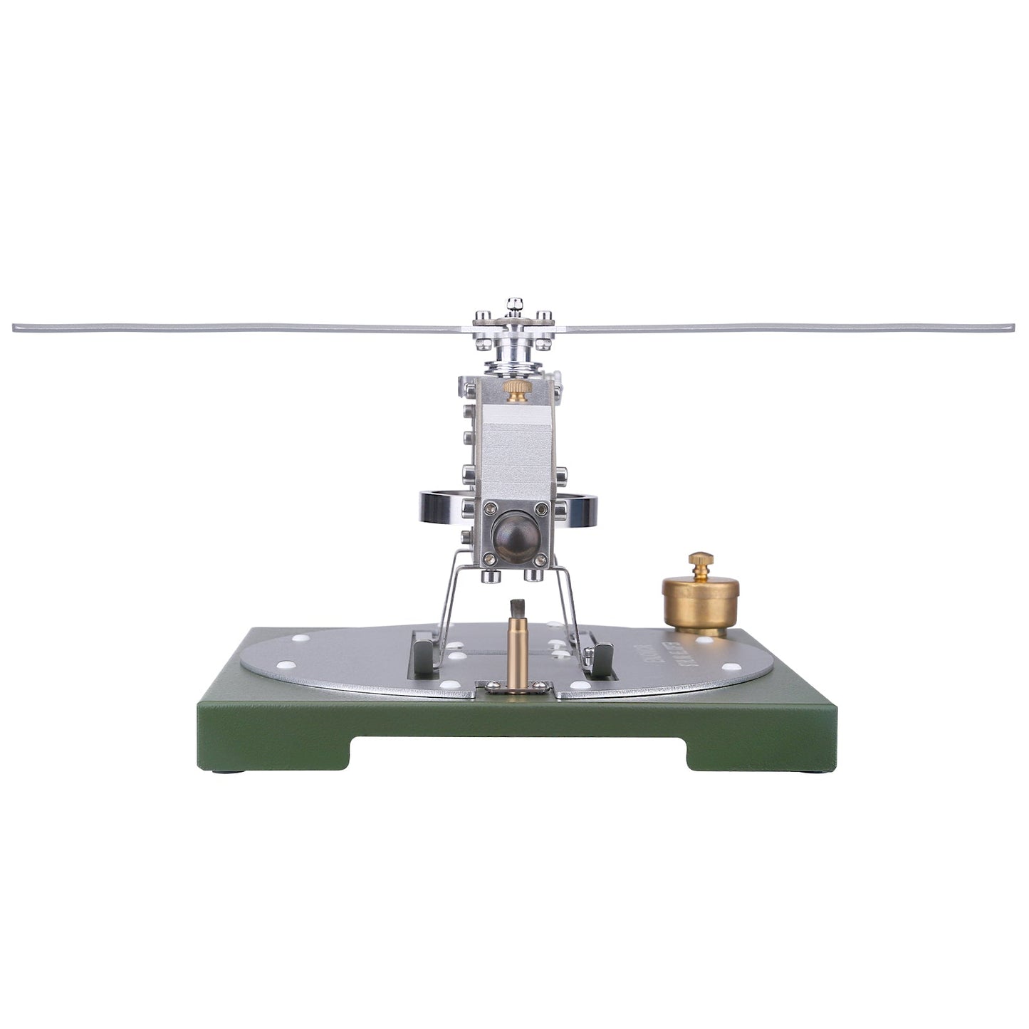 Gamma Stirling Helicopter Model Kit - DIY Educational Toy with Hot Air Engine Assembly Stirling Engine Vehicle Diyengmod