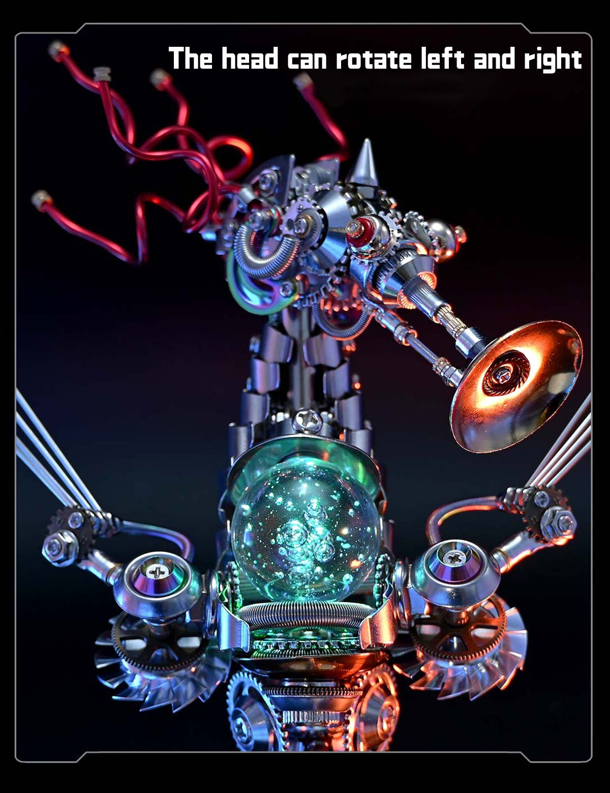 Steampunk Seahorse Music Box DIY 3D Metal Model Kit - 1000+ Piece Assembly Set 3D Puzzle Model Kit Diyengmod