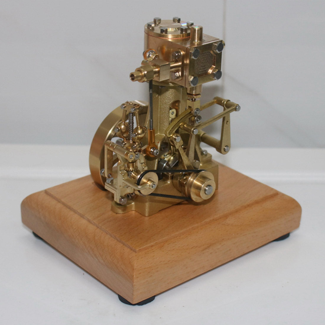 Mini Retro Vertical Steam Engine Model - M31 1.85CC Single-cylinder with Speed Reducer for Enthusiasts Engine Models Diyengmod