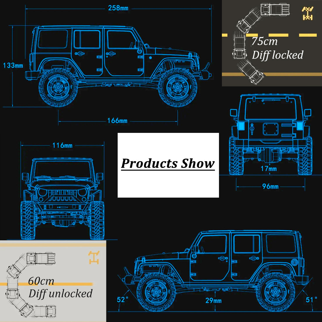 CAPO CUB2 1/18 Metal 4WD Electric Off-road Climbing RC Car Model Kit RC Car Diyengmod