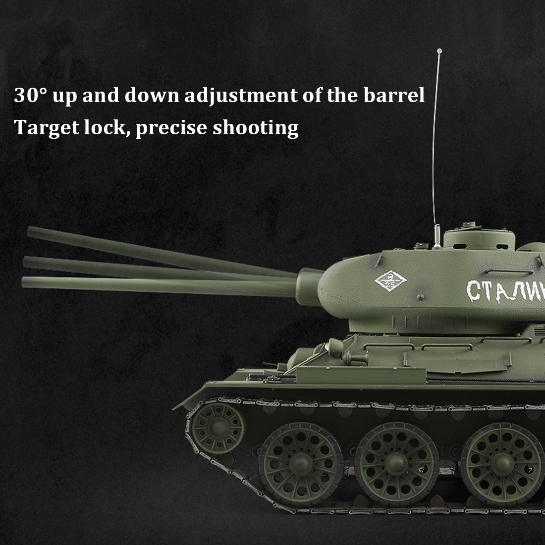 1/16 Scale Soviet T-34 Remote Control Military Tank with Realistic Sound and Smoke Effects - Upgraded Model by DIYEngMod RC Tank Diyengmod