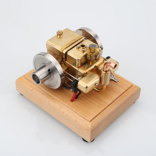 M12C Mini Horizontal Water-Cooled 4-Stroke Gasoline Engine Model - 3.2cc Double Cylinder Upgrade Engine Models Diyengmod