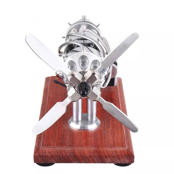 16-Cylinder Quartz Glass Stirling Engine Model - Advanced DIY Gift for Engineers Multi-Cylinder Stirling Engine Diyengmod