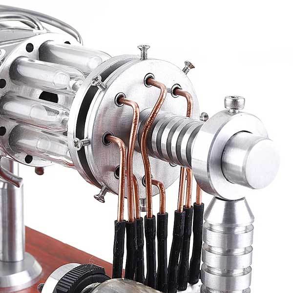 16-Cylinder Quartz Glass Stirling Engine Model - Advanced DIY Gift for Engineers Multi-Cylinder Stirling Engine Diyengmod