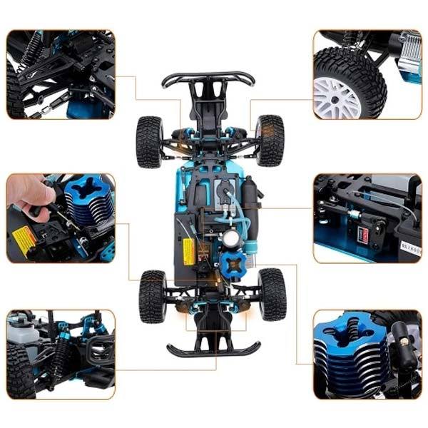 HSP 94155 1/10 Scale Nitro Gas 4WD Off-Road Buggy Truck - Ready to Run RC Car RC Car Diyengmod