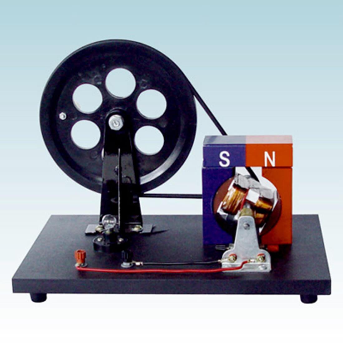 Manual Crank AC/DC Generator for Physics Education and Electromagnetic Demonstrations Engine Models Diyengmod