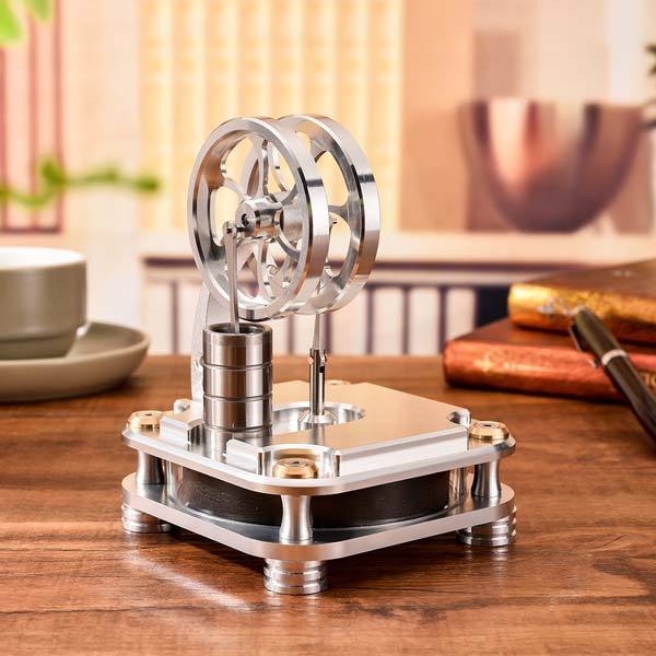 Stainless Steel Low Temperature Stirling Engine Model Toy for Educational Fun Low Temperature Stirling Engine Diyengmod