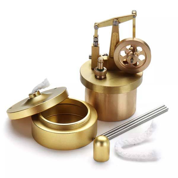 Miniature Live Steam Engine Model Kit - Microcosm M88 Full Metal Creative Gift Steam Engine Diyengmod