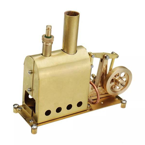 Miniature Brass Steam Engine Model with Boiler - DIY Stirling Engine Gift Steam Engine Diyengmod
