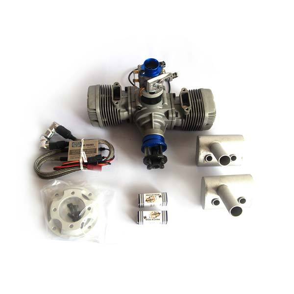 NGH GT70 70cc Twin Cylinder 2-Stroke Gas Engine for RC Drones - DIY Custom Modifications RC Engine Diyengmod