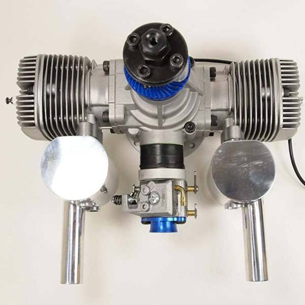 NGH GT70 70cc Twin Cylinder 2-Stroke Gas Engine for RC Drones - DIY Custom Modifications RC Engine Diyengmod