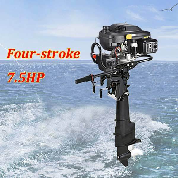 9HP 224cc 4-Stroke Air-Cooled Outboard Motor for 3-7.5m Boats RC Engine Diyengmod