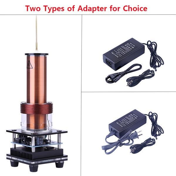Musical Tesla Coil Plasma Speaker Kit - Wireless Sound Experiment Desktop Model - US Plug Engine Models Diyengmod