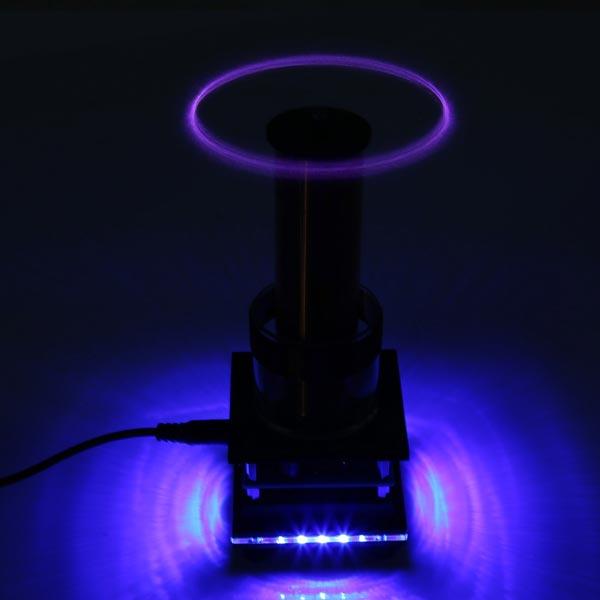 Musical Tesla Coil Plasma Speaker Kit - Wireless Sound Experiment Desktop Model - US Plug Engine Models Diyengmod