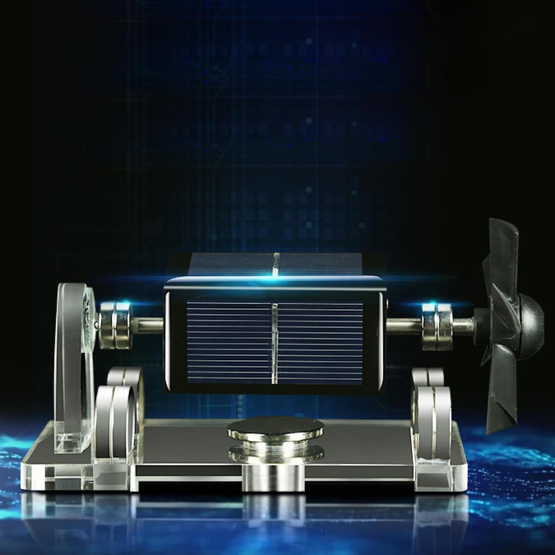 Magnetic Levitation Solar Motor Engine Model - DIY Science Experiment Kit Engine Models Diyengmod