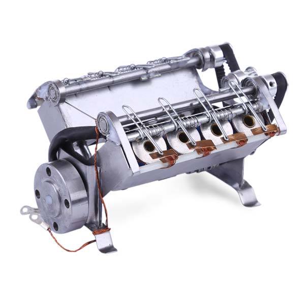 V8 Electromagnetic Solenoid Engine Model - 8 Cylinder Electric Car Engine for Gifts and Collectibles Engine Models Diyengmod