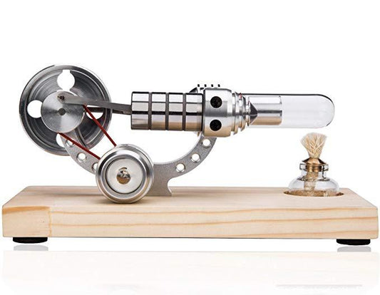 Colorful LED Stirling Engine Educational Toy with Flywheel Electricity Generator Stirling Engine with LED Diyengmod