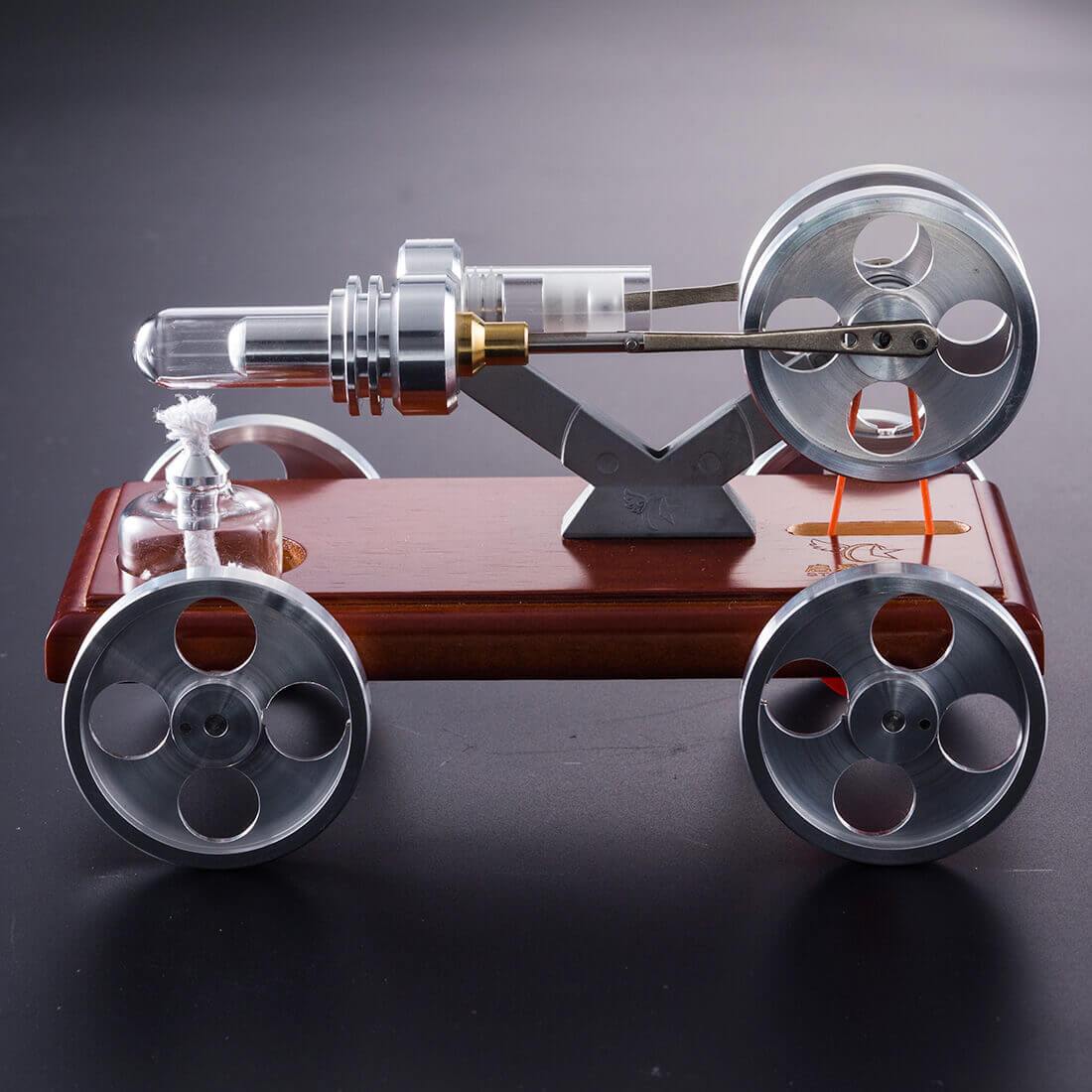 DIY Stirling Engine Car Model Kit – Educational Toy Vehicle with Working Engine Stirling Engine Vehicle Diyengmod