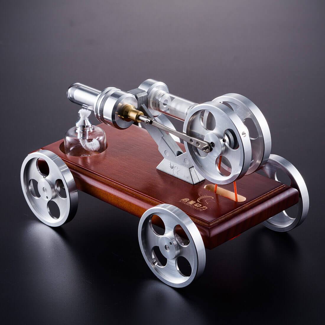 DIY Stirling Engine Car Model Kit – Educational Toy Vehicle with Working Engine Stirling Engine Vehicle Diyengmod