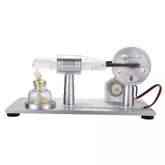 Colorful Illuminated Stirling Engine Generator - Unique Desktop Model for Science Enthusiasts and Collectors Stirling Engine with LED Diyengmod