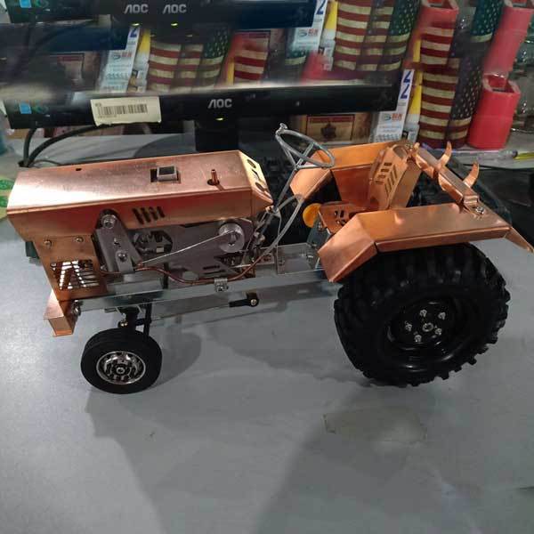 Retro Tractor Stirling Engine Kit - DIY Educational Vacuum Powered Model for Collectors Stirling Engine Vehicle Diyengmod