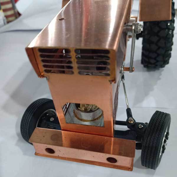 Retro Tractor Stirling Engine Kit - DIY Educational Vacuum Powered Model for Collectors Stirling Engine Vehicle Diyengmod