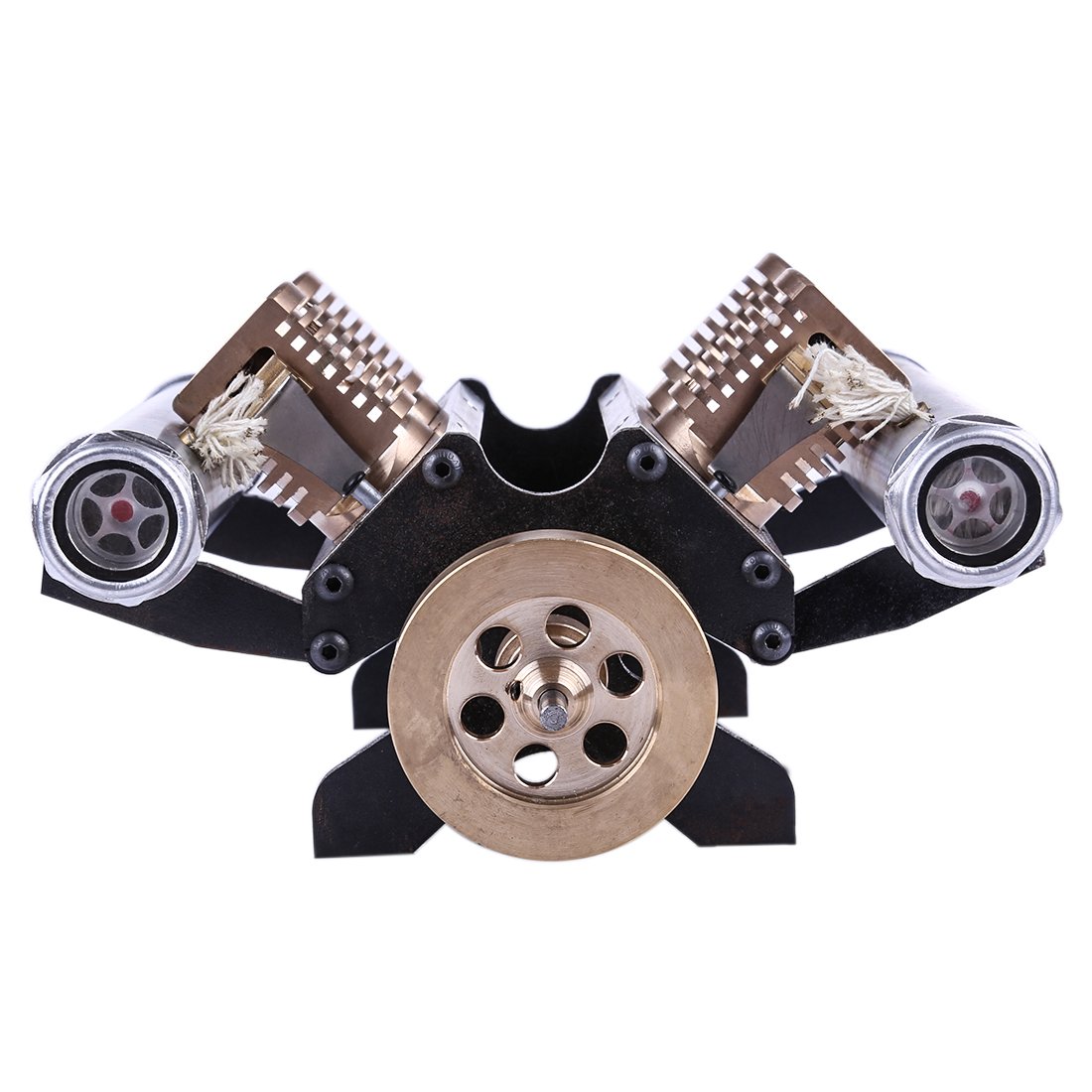V-Shaped Four Cylinder Vacuum Engine Model - Innovative Collectible Gift Vacuum Engine Diyengmod