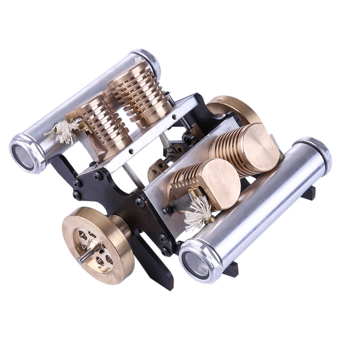 V-Shaped Four Cylinder Vacuum Engine Model - Innovative Collectible Gift Vacuum Engine Diyengmod