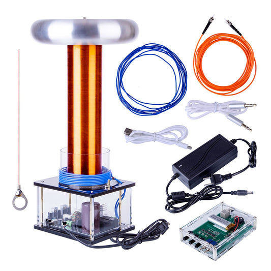 Wireless Musical Tesla Coil Plasma Arc Speaker - Educational Desktop Science Experiment Toy Engine Models Diyengmod